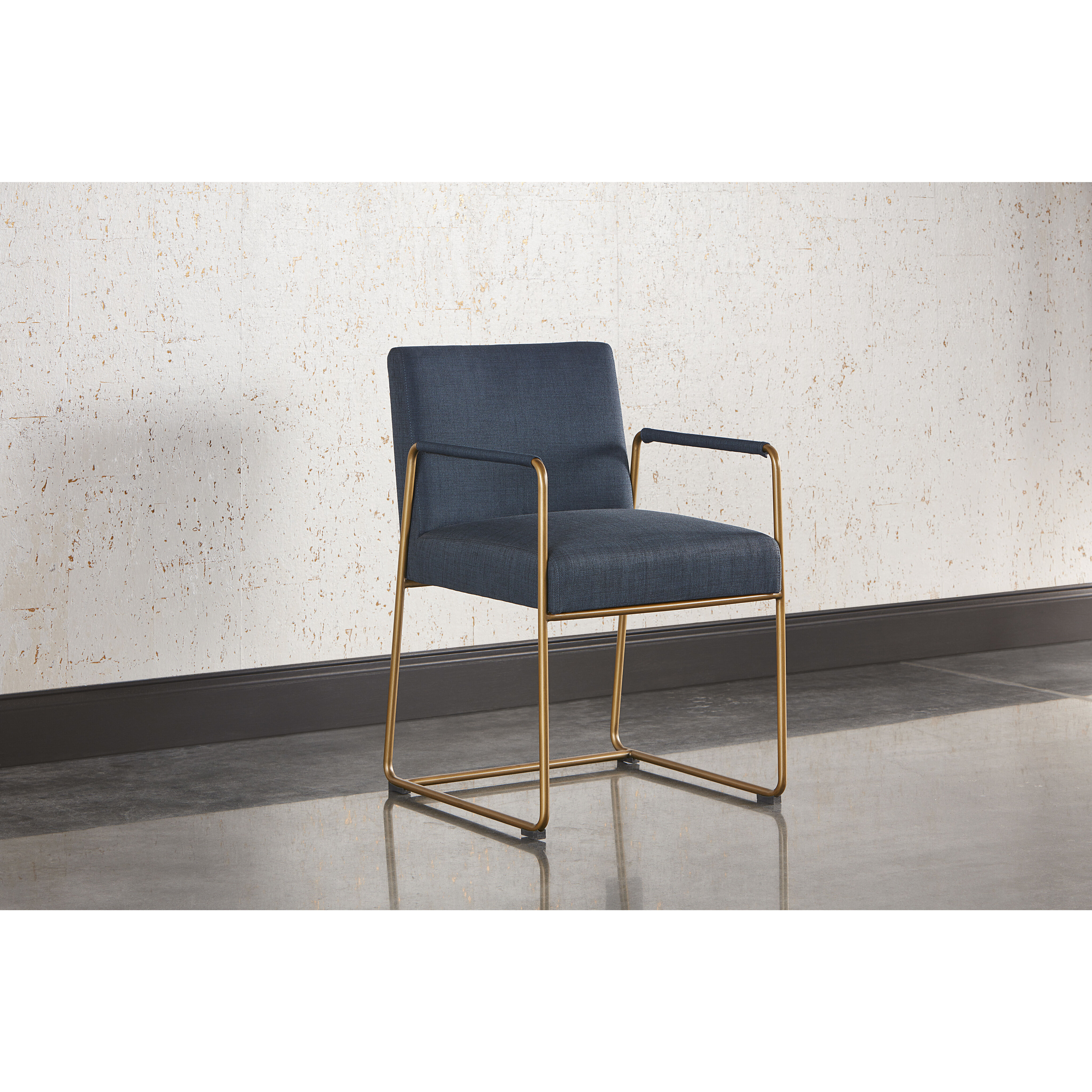 Balford Arena Navy Dining Armchair